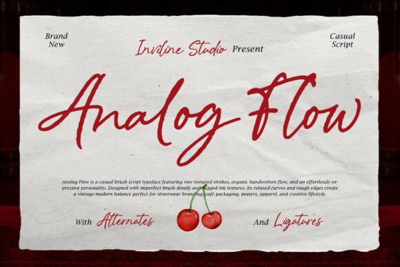 Analog Flow: A Script Font for Dynamic Campaigns