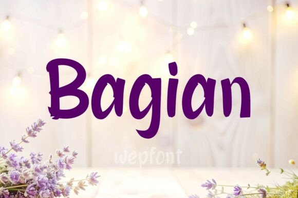 Bagian: A Handwritten Font for Warm Editorial Design