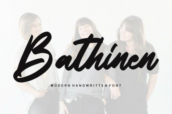 Bathinen: A Script Font for Digital Design Excellence