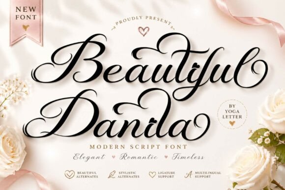 Beautiful Danila: A Script Font for Handmade Crafters