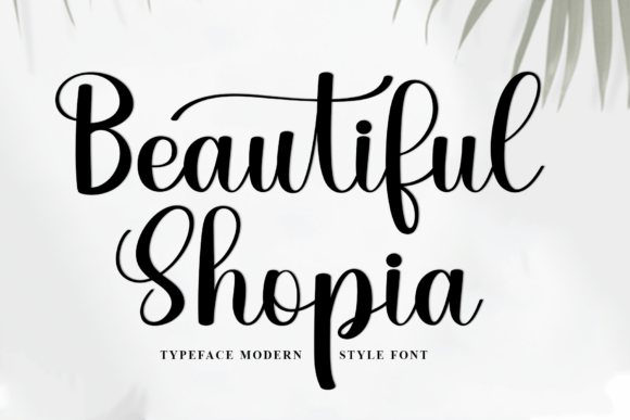 Beautiful Shopia: A Font That Brings Holiday Magic to Your Brand