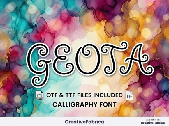 Geota: A Script Font for Elegant Web Design
