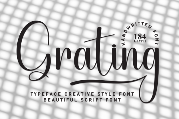 Grating: A Script Font That Elevates Your Brand’s Visual Story