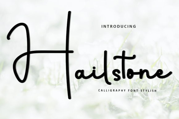 Hailstone: A Festive Font for Handmade Magic