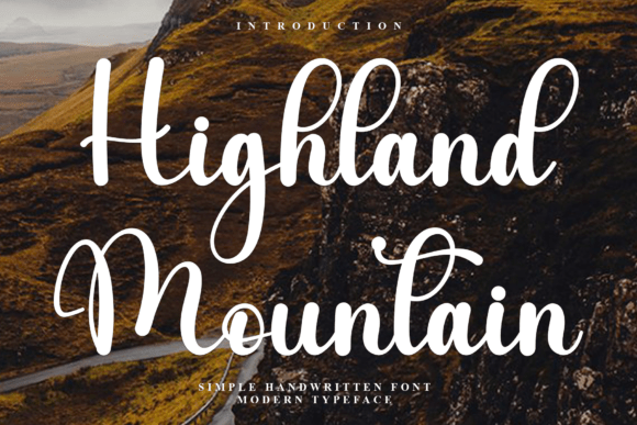 Highland Mountain: A Warm and Playful Script Font for Editorial Design
