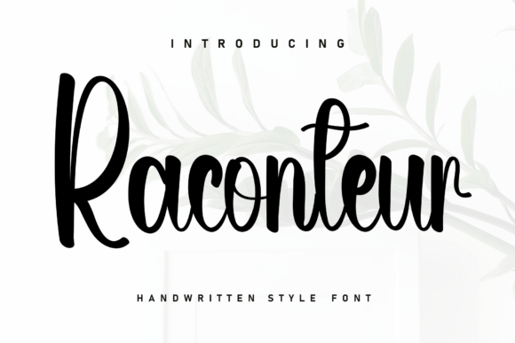 Raconteur: A Font That Speaks with Personality