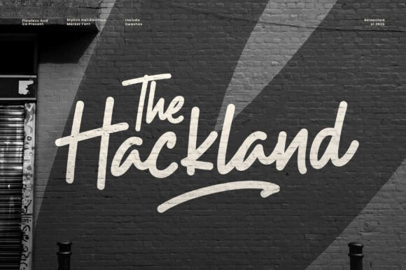 The Hackland: A Script Font for Bold Campaigns