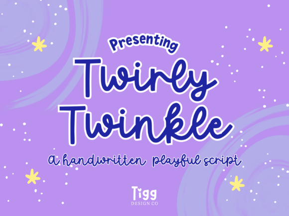 Twirly Twinkle: A Playful Script Font for Digital Branding