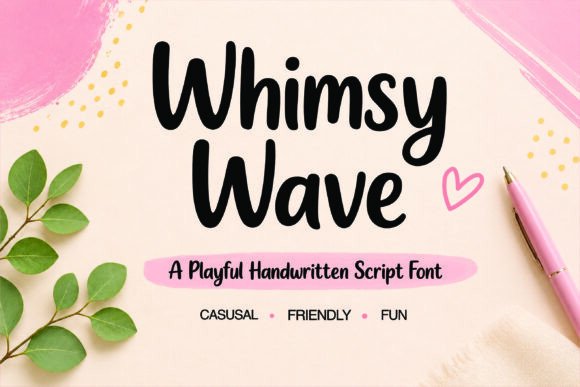 Whimsy Wave: A Playful Script Font for Campaign Creativity