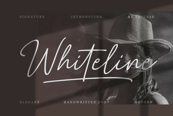 Whiteline: A Graceful Script Font for Editorial Design