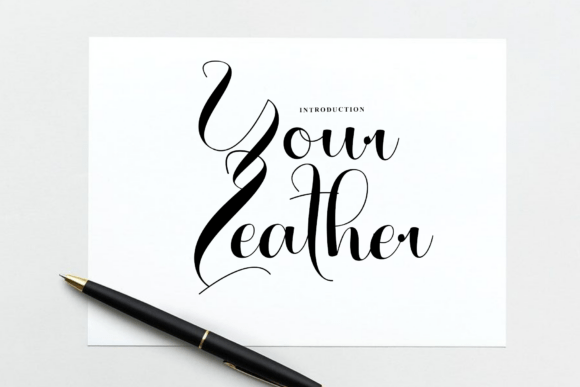 Your Leather: A Font for Graceful Expression